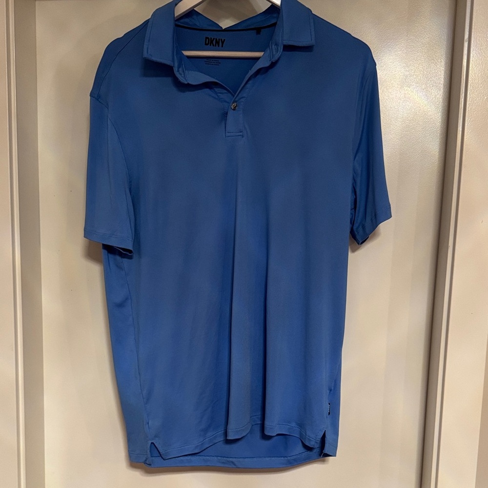 DKNY Men's Classic Blue Polo Shirt